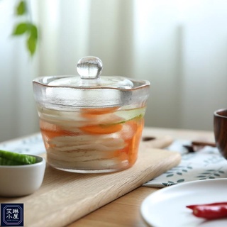 【艾琳小屋】夏季熱賣朵拉盒子💥💥日式創意個性泡菜壇子加厚重石一夜漬日本淺漬罐醃菜缸醃菜玻璃罐居家收納廚房生活