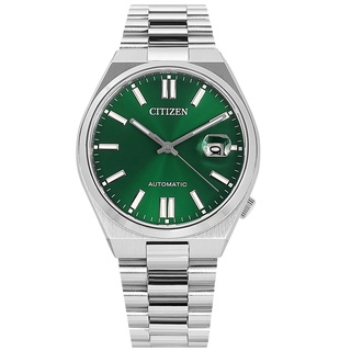 CITIZEN / 簡約時尚 機械錶 自動上鍊 日期 不鏽鋼手錶 綠色 / NJ0150-81X / 40mm