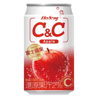 黑松 C&C氣泡飲蘋果口味 330ml x 6【家樂福】