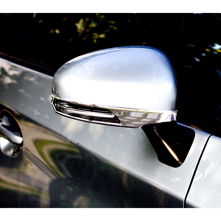 圓夢工廠 Toyota Wish 2009~2018 二代 小改款 改裝 鍍鉻 後視鏡飾燈框 後照鏡框飾貼