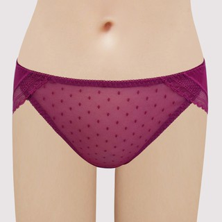 【瑪登瑪朵】S-Select 低腰三角網內褲(酷紫紅)