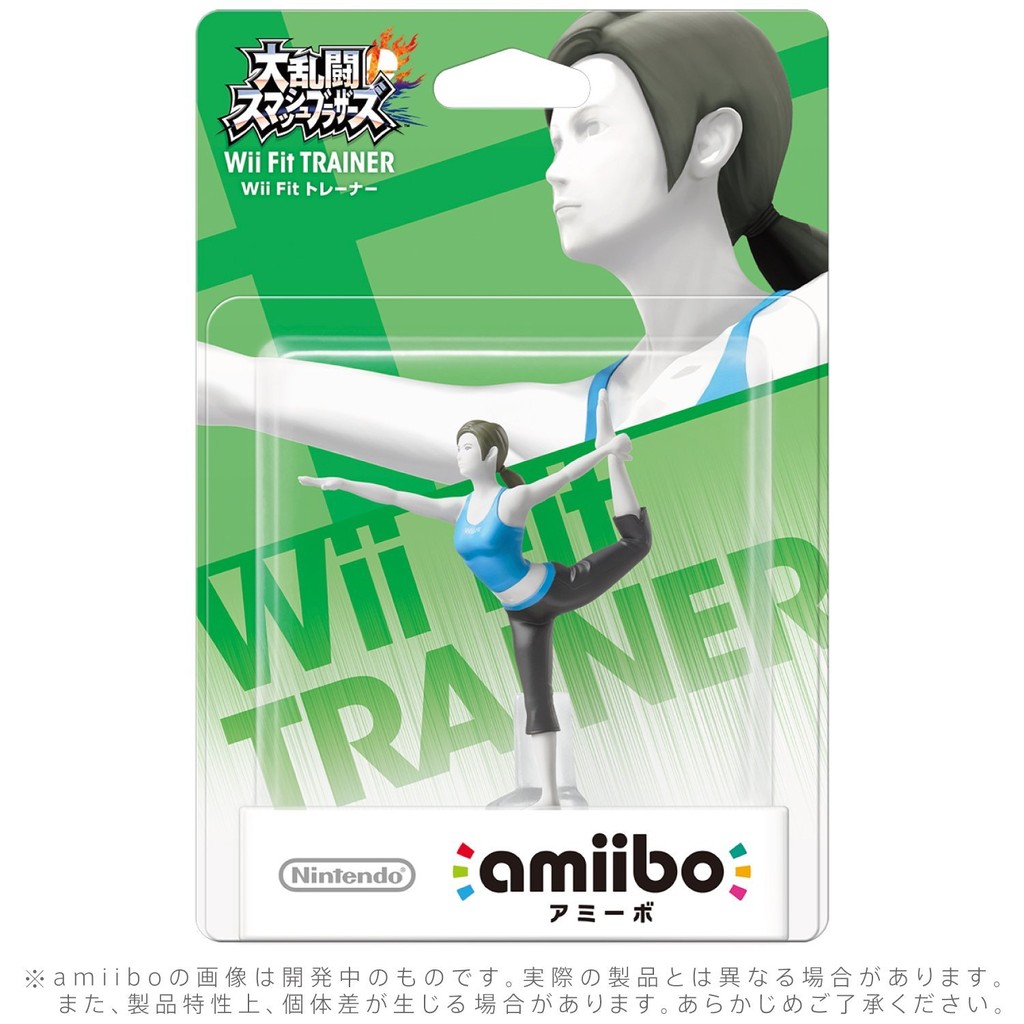 全新任天堂明星 NFC 連動人偶玩具 amiibo, 大亂鬥 Wii Fit 訓練師 款(不含遊戲片)