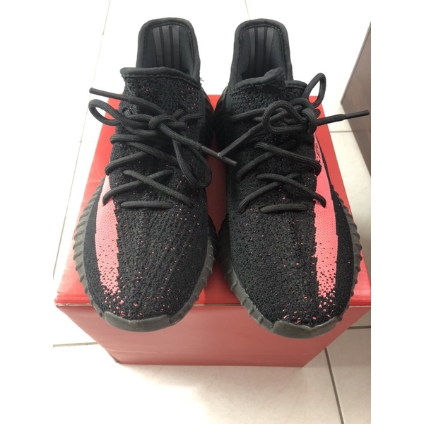 二手女鞋｜ Adidas Yeezy Boots 350 V2 Red BY9612 椰子鞋 黑紅