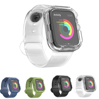 限定色 Apple Watch 一件式矽膠錶帶 7代 6代/SE 錶帶 5/2/3/4/1代 運動錶帶 矽膠錶帶