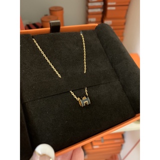 【已售出謝謝🙏】 Hermes mini pop H項鍊黑金色 戴過兩次