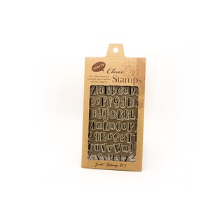 【 Micia 美日手藝館 】 停產-透明印章-裝飾藝術英文字母 CPM-062
