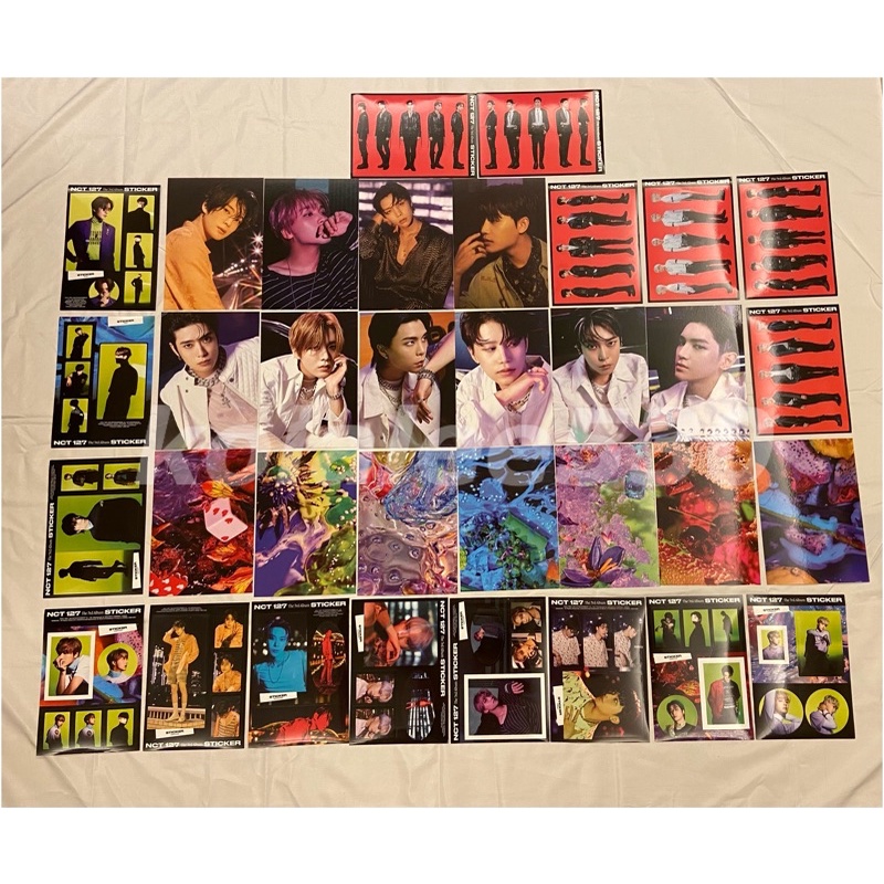 NCT127 正規三輯 Sticker 貼紙 明信片 在玹 廷祐 泰容 悠太 楷燦 JOHNNY 道英 Mark 泰一