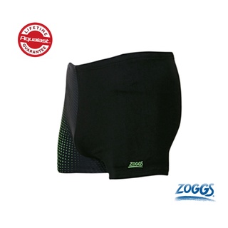 ZOGGS 男性《螢光綠點》永久抗氯競賽型四角短褲