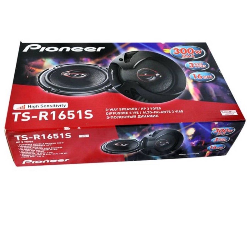 【AU Auto汽車音響】先峰高階 PIONEER TS-R1651S2 6.5吋三音路同軸喇叭 300W