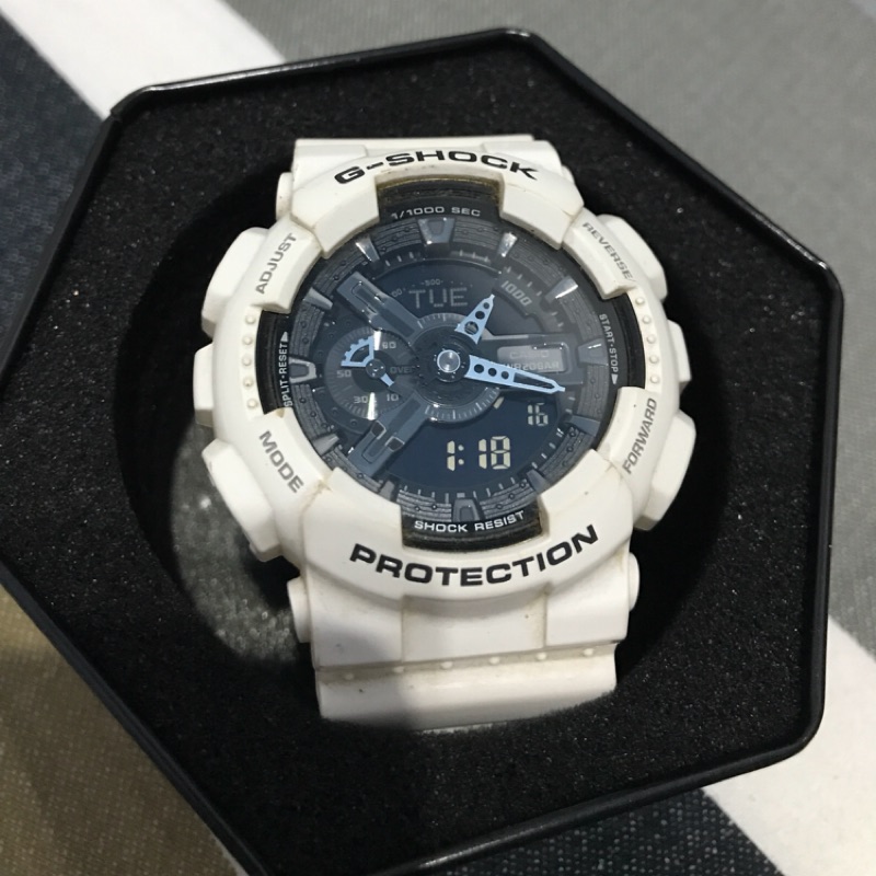 G shock 手錶 白色 防水