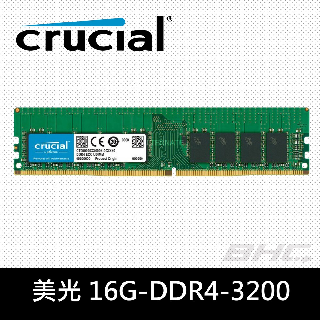 Micron Crucial 美光 DDR4 3200 16GB 桌上型記憶體