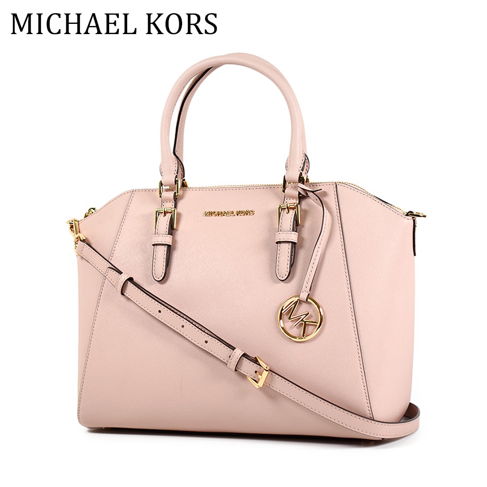 mk mercer pink and white
