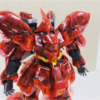 {鋼彈的屋-模型工作室} 萬代 RG 1/144 沙薩比 透明 完成品 （實品如圖）鋼彈 模型 代工