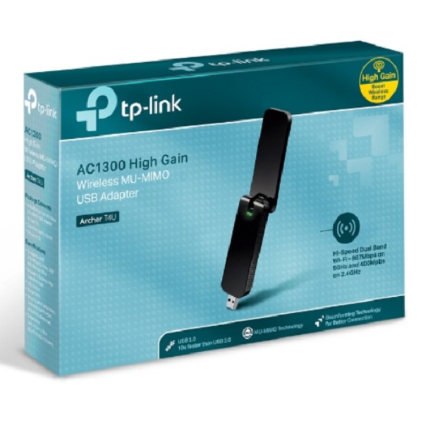 TP-LINK  Archer T4U AC1300 無線雙頻USB網卡 VER 3.0版