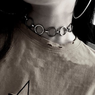 現貨【黑店】個性圓圈頸鏈 圓圈CHOKER 潮流時尚必備頸鏈CHOKER