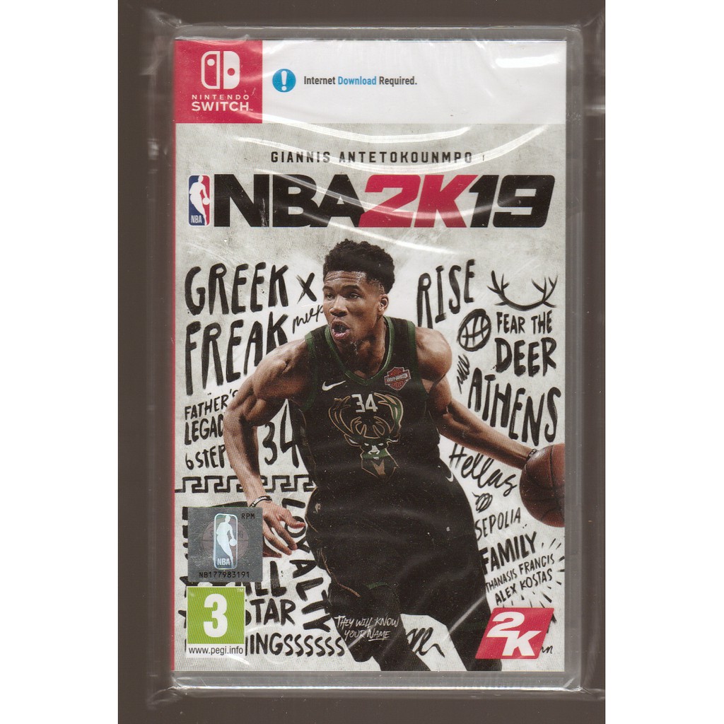 {瓜瓜皮}全新 NS Switch 遊戲 中文版 美國職業籃球 NBA 2K19(遊戲都能回收)