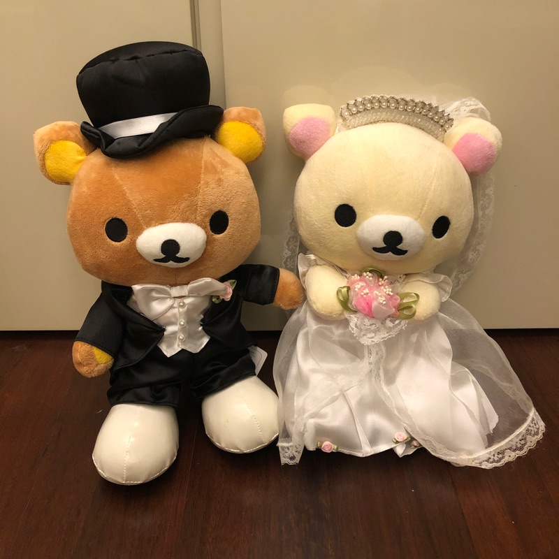 全新 拉拉熊結婚玩偶公仔 wedding doll