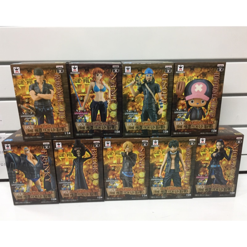海賊王 日本金證公仔 黃金城系列 整套9盒 不拆賣