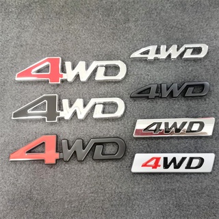 4wd 汽車造型運動車身金屬貼紙電機後行李箱標誌徽章裝飾側標 3D 貼花
