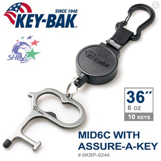 KEY BAK MID6C 系列 36”伸縮鑰匙圈+Assure-A-Key多功能指環 / 0KBP-0244【詮國】
