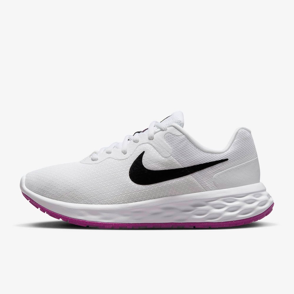 NIKE 跑步鞋 W NIKE REVOLUTION 6 NN 女 白 黑 莓果紫 DC3729106 現貨 廠商直送