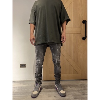 xsPC Serende 1111 DEEP PACIFIC 」JEANS 歐美品牌 糜爛破壞黑牛仔褲