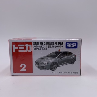 Tomica No.2 SUBARU WRX S4 UNMARKED POLICE CAR