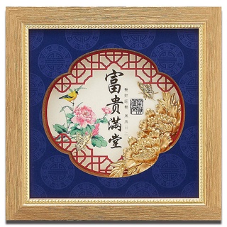 金箔畫禮品│富貴滿堂│新居入厝、生日祝壽禮物│雅鑑鑫品金鴻喜系列│送禮餽贈最佳選擇│台灣最專業工藝禮品製造供應商│鹿港窯