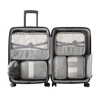 【台灣24H出貨】旅行收納袋七件組 加厚款 旅行收納袋 旅行袋 壓縮袋 包中包 收納包 鞋袋 束口袋【RB531】