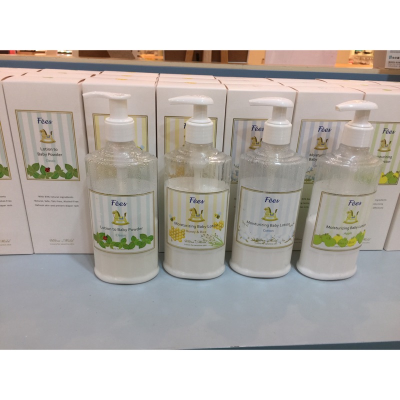法緻fees 嬰兒爽身乳液 滋潤保濕乳液300ml 蝦皮購物