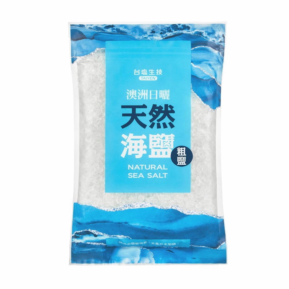 【蝦皮特選】台鹽生技 澳洲日曬天然海鹽(粗鹽) 1Kg/包