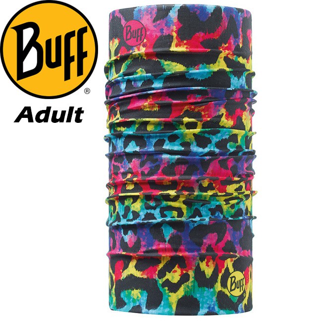 【日之出】 BUFF 西班牙 108887豹紋虹彩 創意魔術頭巾Adult Original/自行車口罩