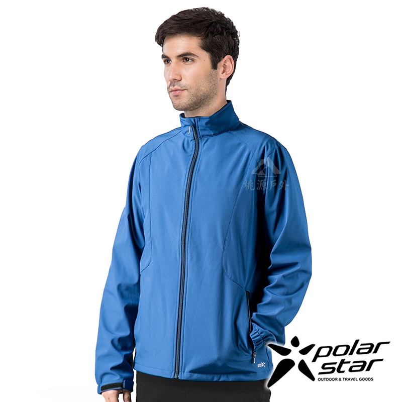 【PolarStar】男 Soft Shell保暖外套『藍色』P21211