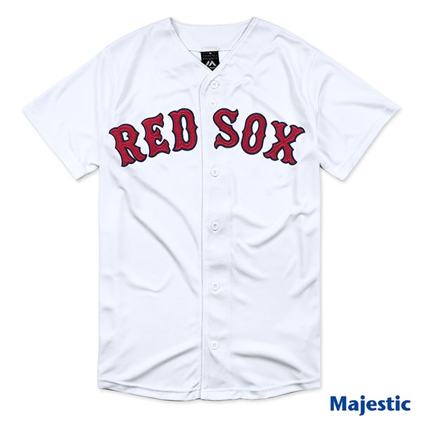 騎士風~ MLB 美國大聯盟 Majestic 紅襪隊 BOSTON 棒球 球衣 快排 6460703-019