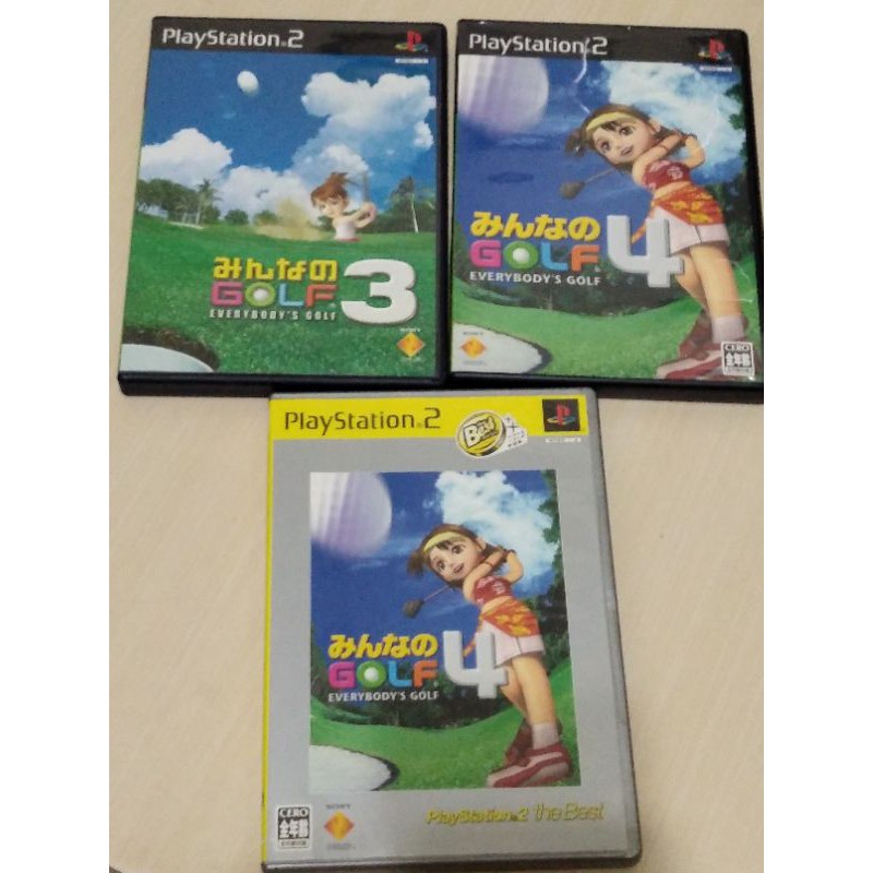 [JP小舖］ps2 日版 全民高爾夫3 4 GOLF 高爾夫樂園