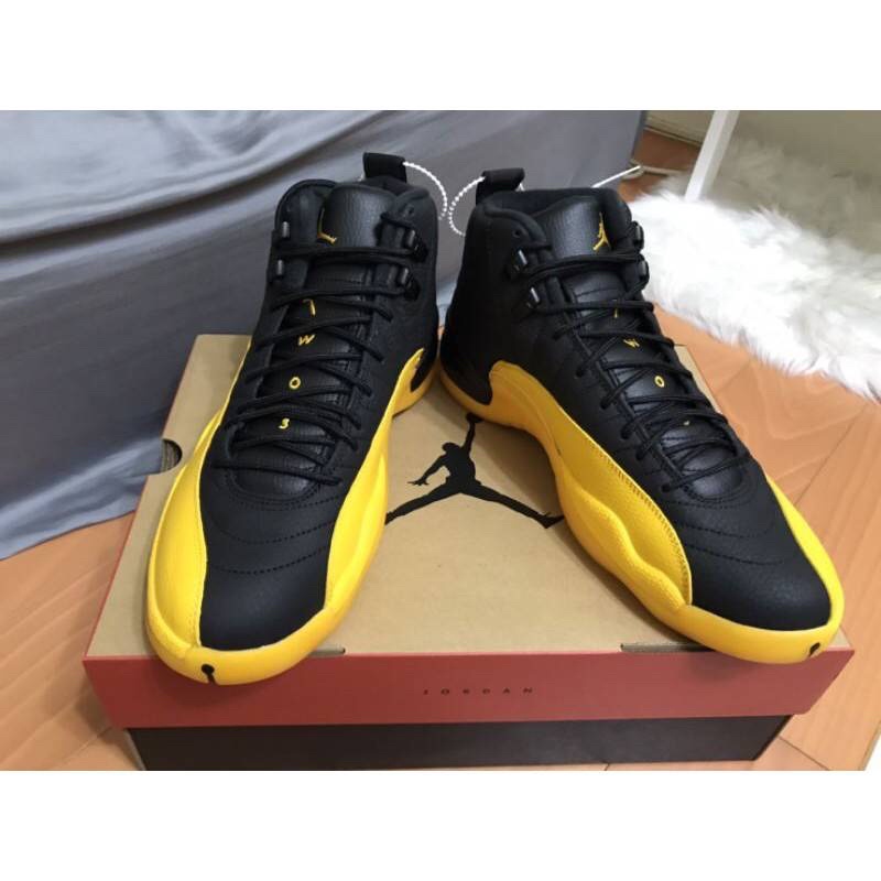 AIR JORDAN 12 BLACK UNIVERSITY GOLD Nike 籃球鞋 黑 黃 男鞋 喬丹 US11