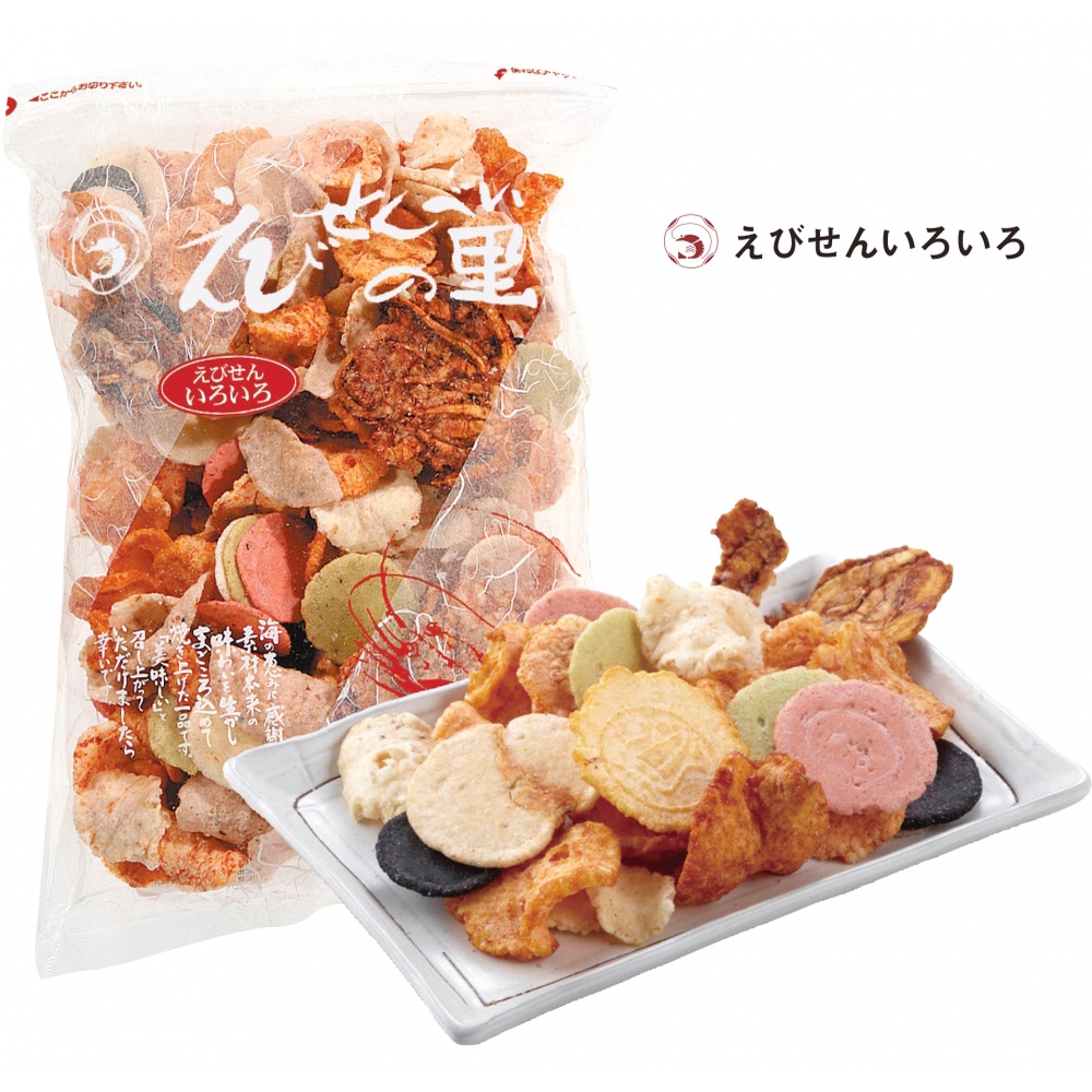 【⚠️現貨⚠️】日本 名古屋 えびせんべいの里 蝦餅 綜合 仙貝 大包裝 280g 8包以上選宅配
