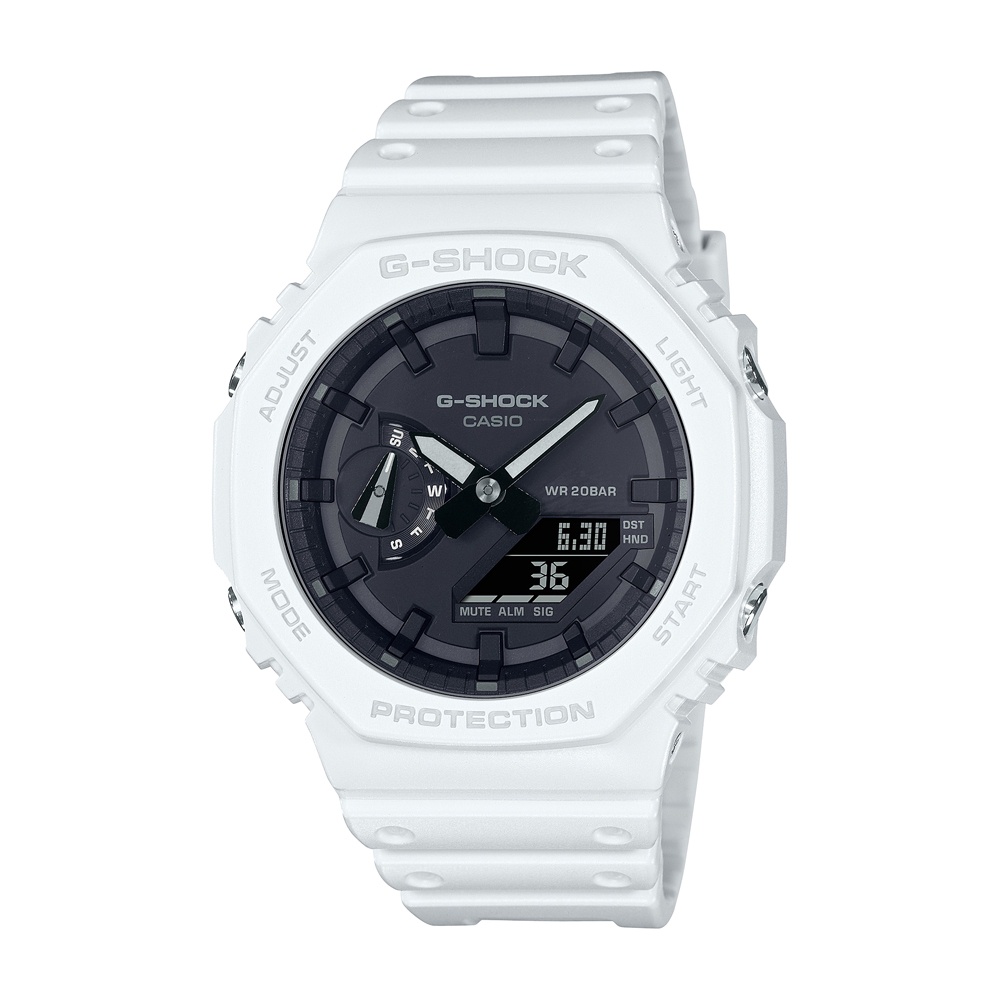 CASIO 卡西歐 G-SHOCK 白 GA-2100-7A 農家橡樹