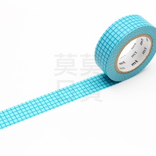 【莫莫日貨】全新 日本原裝進口 mt 2017ss 和紙膠帶 - 方眼 格紋 藍(整捲/分裝)MT01D403