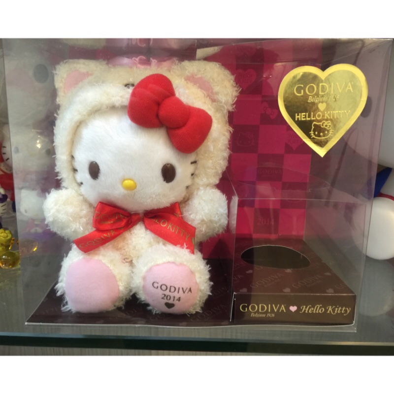 GODIVA 2014 情人節 日本 限定 Hello Kitty 玩偶