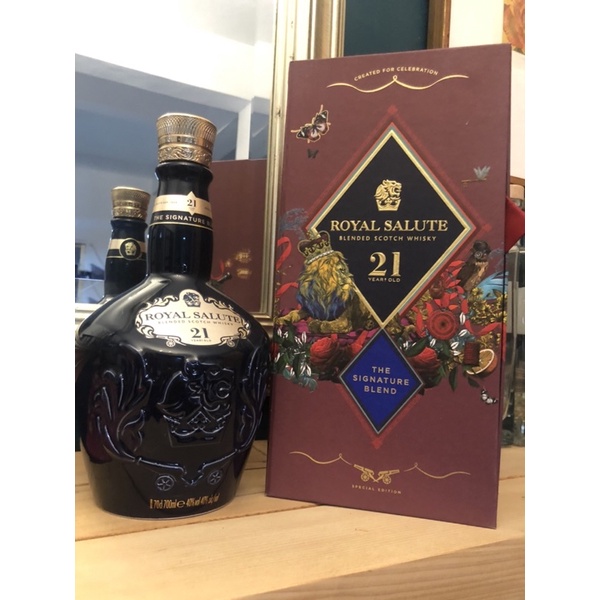 皇家禮砲21年700ml空瓶+紙盒