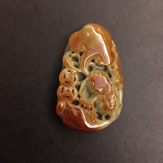 【Jewel's茱兒翡翠珠寶坊】A品 天然緬甸玉翡翠玉石 紅翡金魚吐錢 可開鑑定書