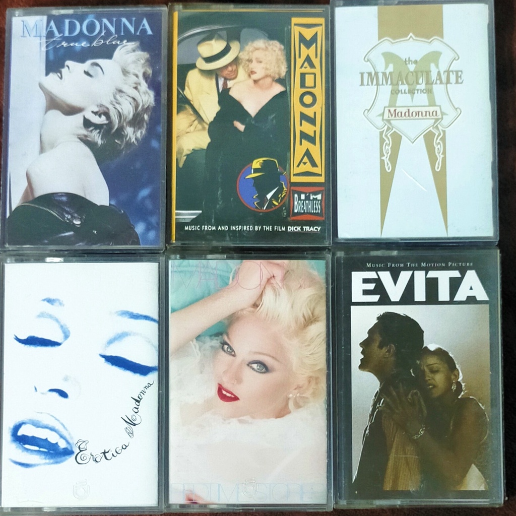 MADONNA瑪丹娜-True Blue/Erotica/Bedtime Stories/Evita台版卡帶錄音帶磁帶