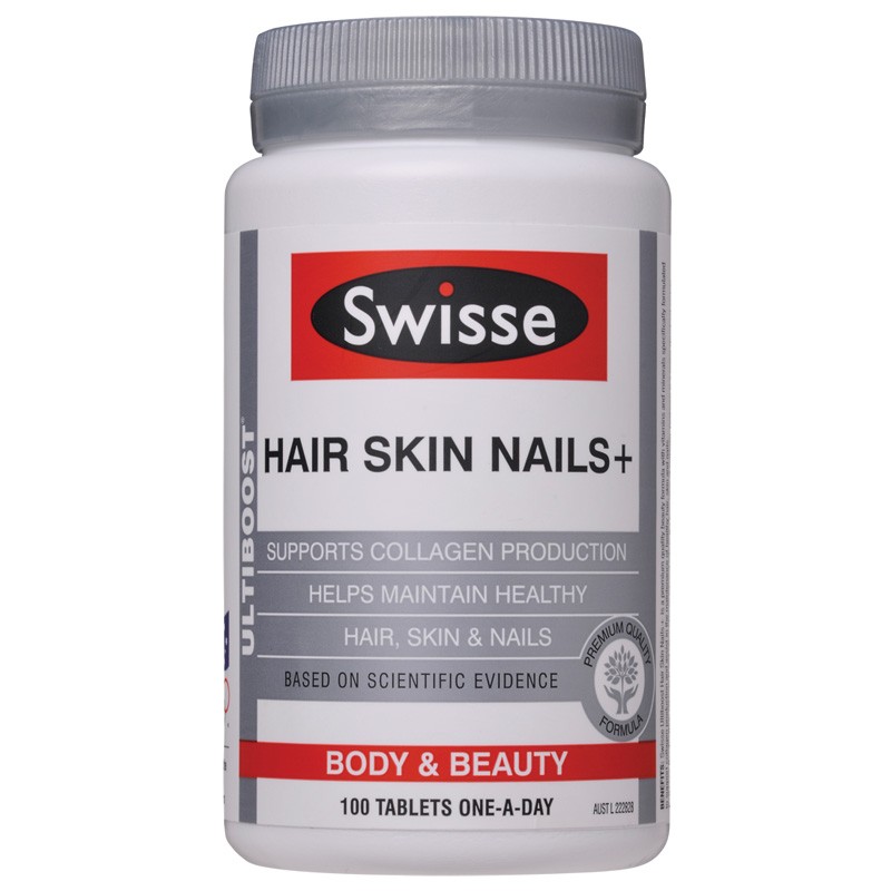&lt;澳洲代購&gt;&lt;現貨&gt;Swisse Ultiboost Hair Skin Nails+ 膠原蛋白錠 100顆/180顆