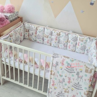 韓式嬰兒床多功能床圍 柔軟防撞造型床圍 (圓床 橢圓床 stokke 嬰兒造型床圍 LEANDER)