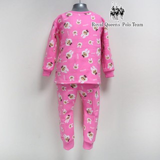 可愛兔子印花不倒絨刷毛居家休閒服套裝 RQ POLO 秋冬款 [r16228]