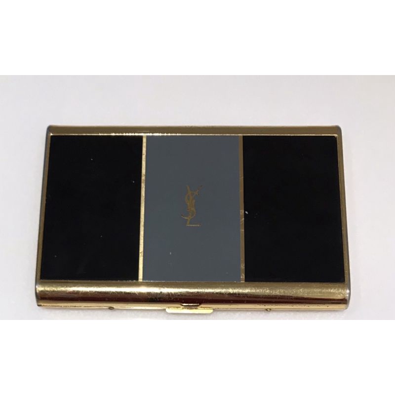 YSL   攜帶式菸盒   長煙盒   卡片盒   錢包盒  古董 名牌精品  時尚精品