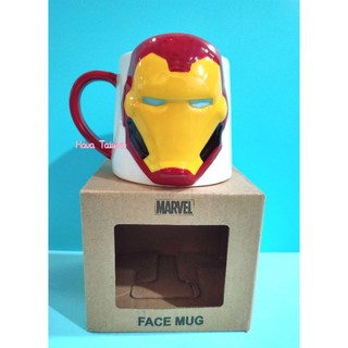 MARVEL Iron Man 復仇者聯盟 鋼鐵人 臉造型 陶瓷馬克杯-0