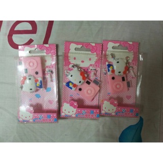 ✨Hello kitty✨手機防塵耳機塞「相機造型鏡子」