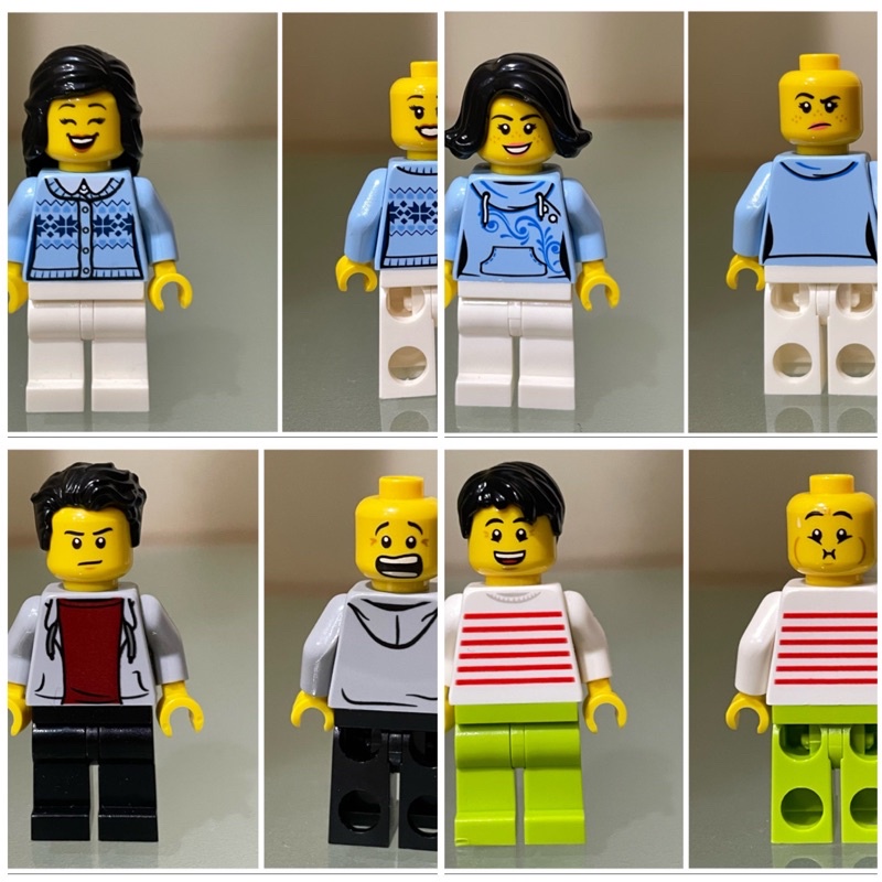 LEGO City 樂高 人偶  全新 正本 雙面 正品